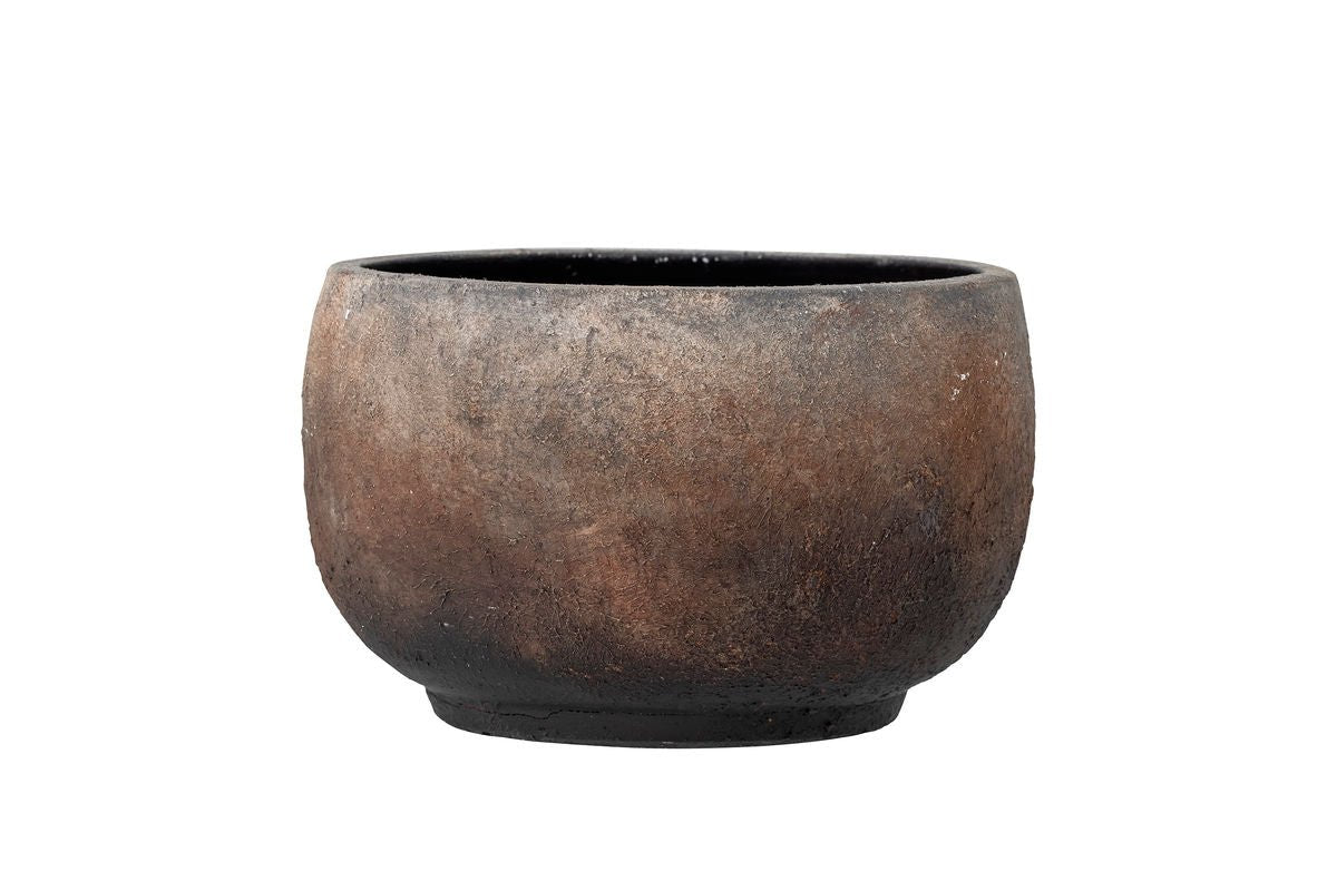 Decorative Flower Pot Kalymnos – Rustic Terracotta Design in Brown