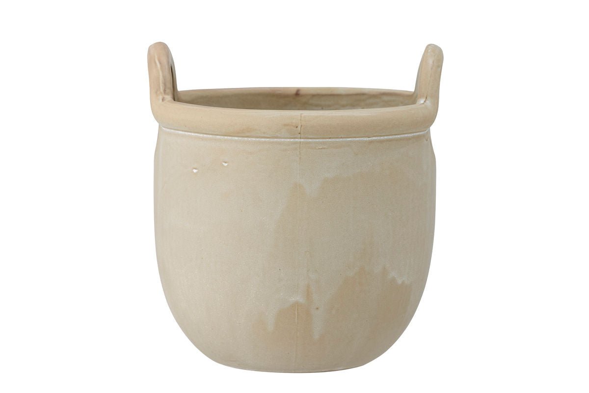Flower Pot Fjell – Nordic Stoneware Design in Natural Gray