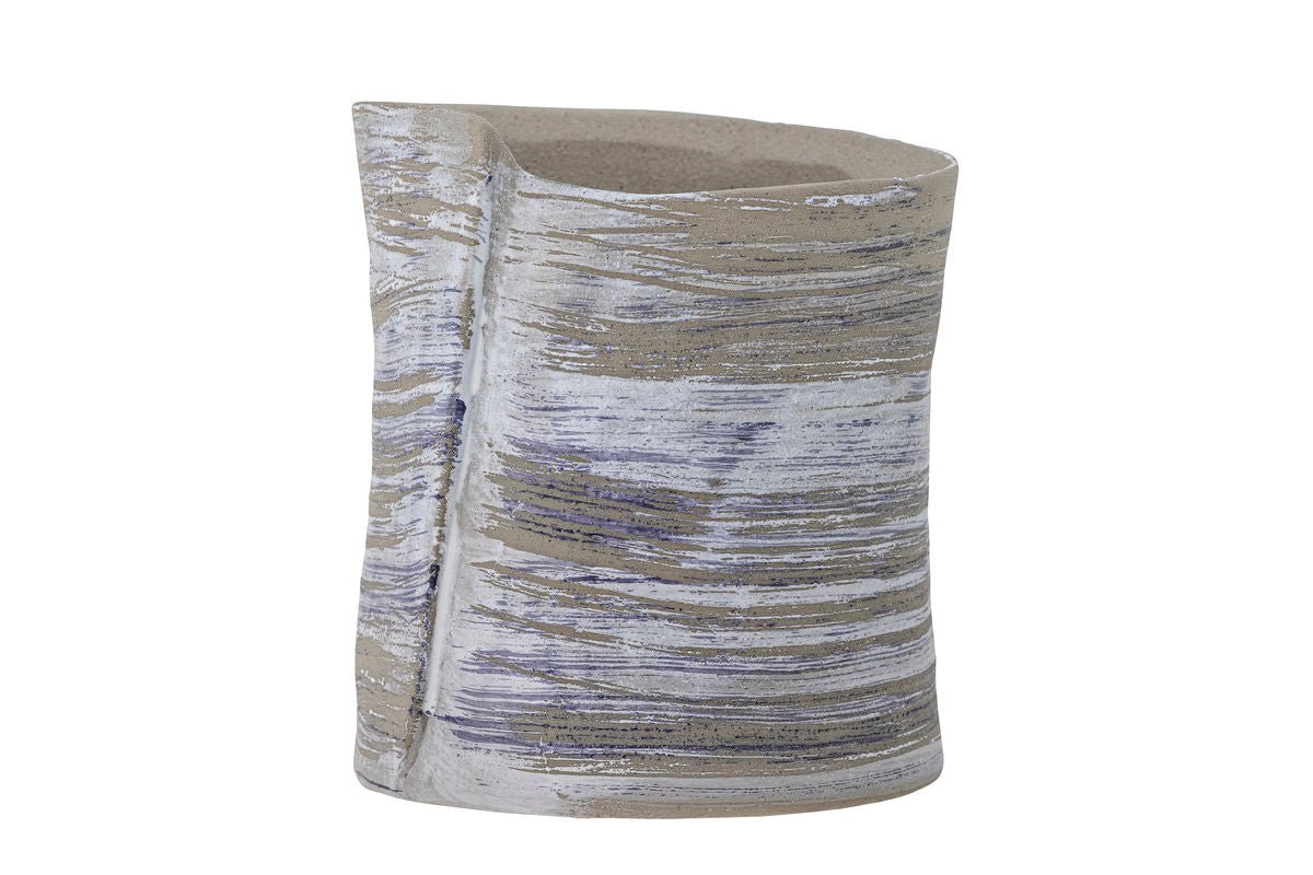 Flower Pot Shepper – Gray Stoneware