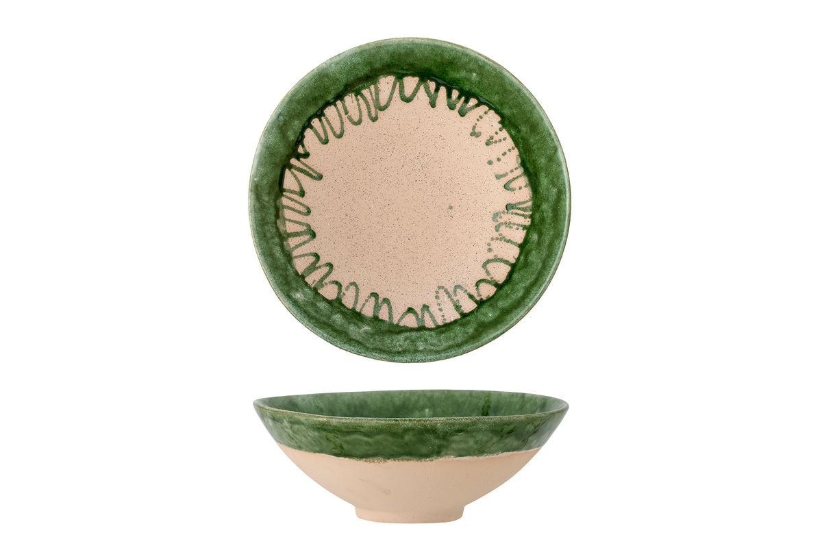 Bowl Roxy – Stoneware with reactive glaze in Green