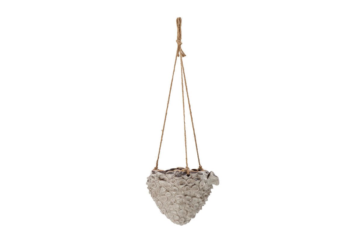 Hanging Flower Pot Corallo – Stoneware in Natural