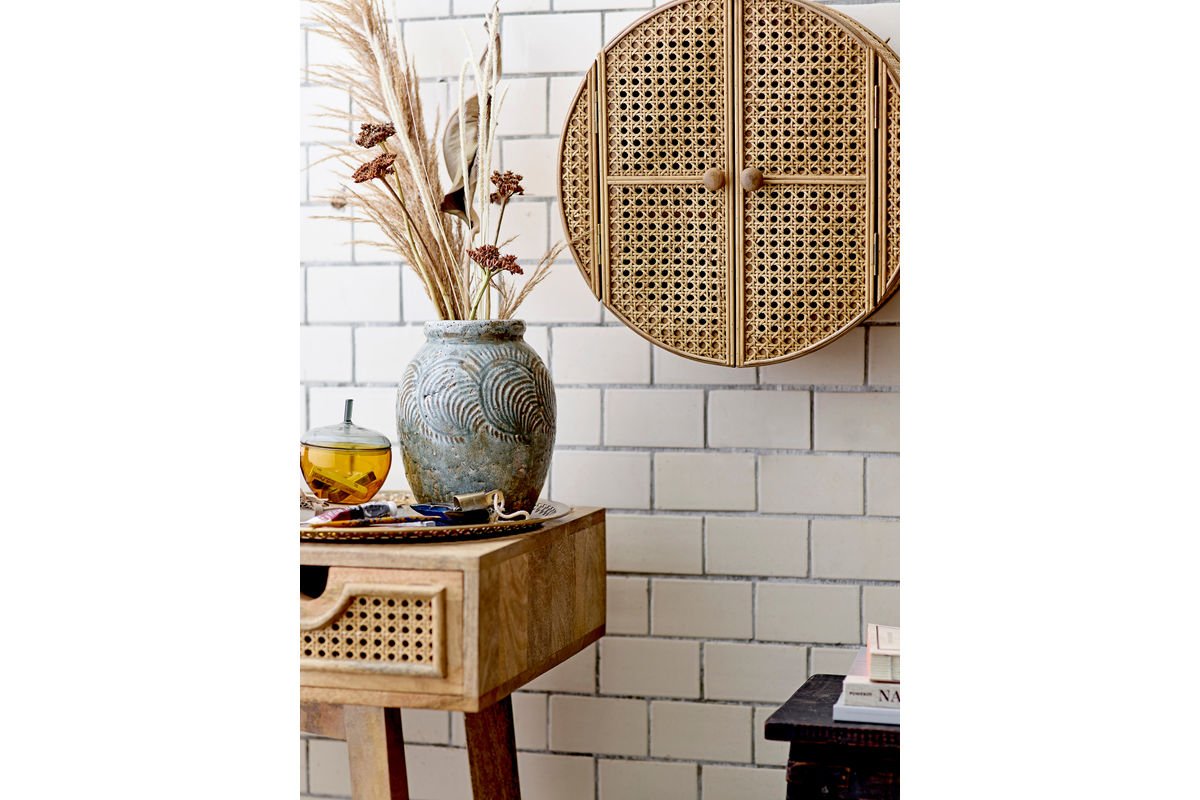 Vase „Lunara“ – Terrakotta in Grün