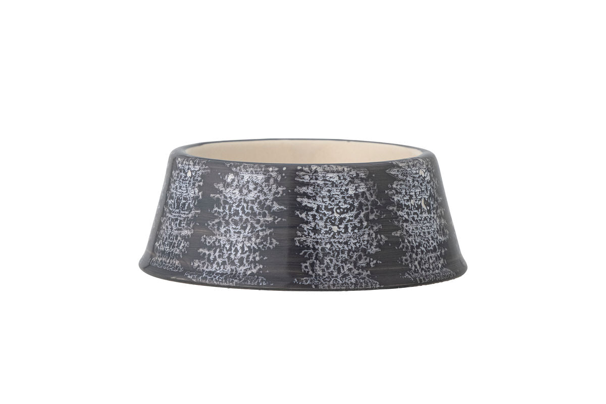 Pet Bowl Theo – Stoneware with Reactive Glaze in Gray