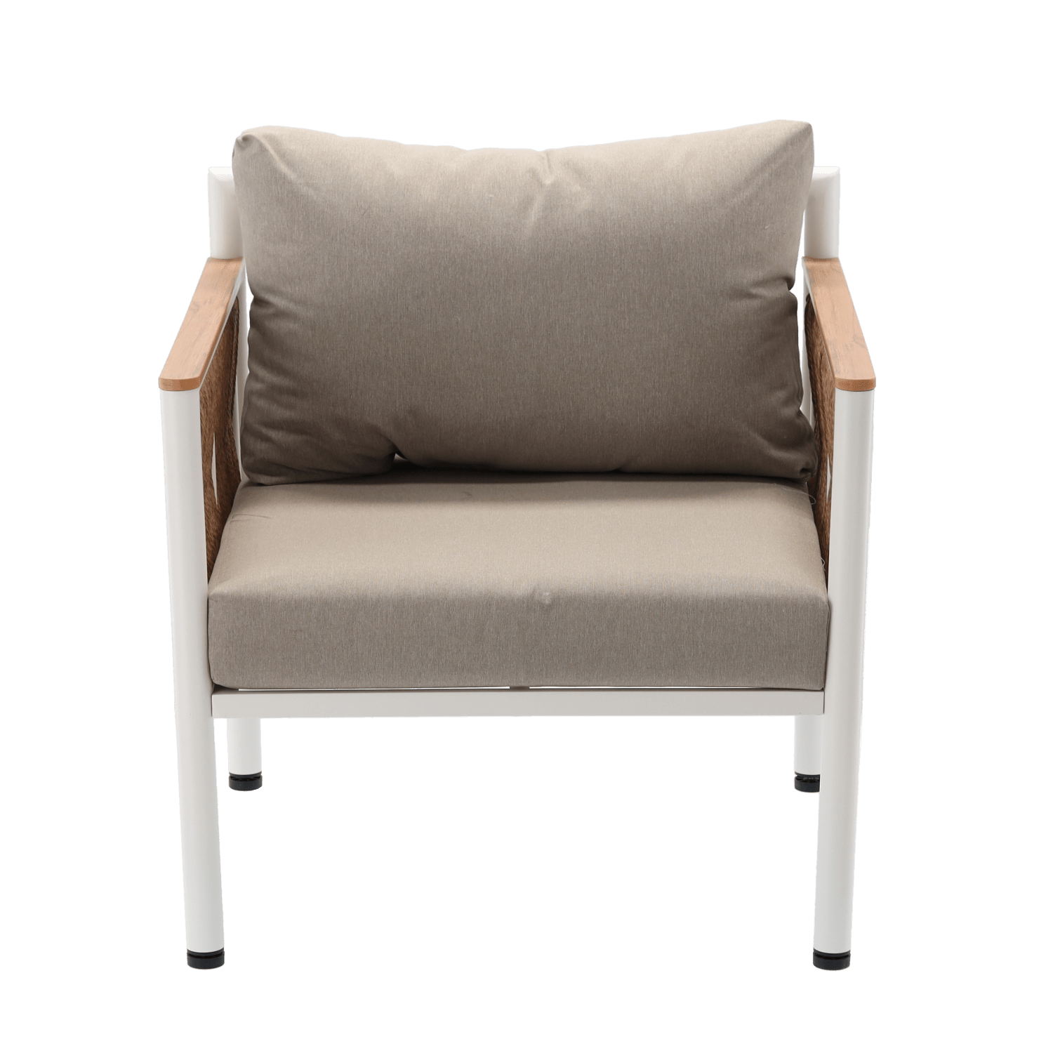 Garden Lounge Set Belora – Aluminum Seating Group with Sofa, 2 Armchairs & Table