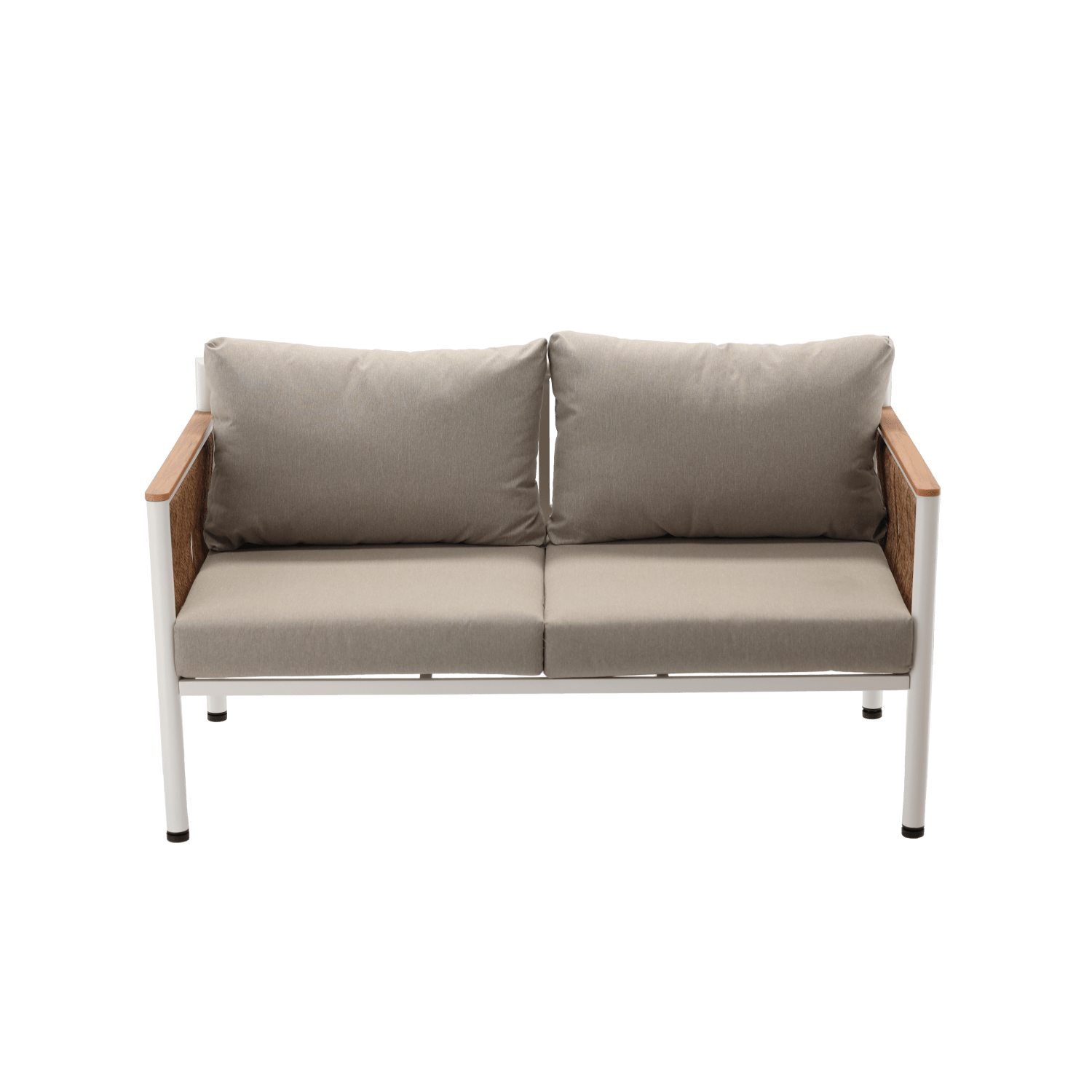 Garden Lounge Set Belora – Aluminum Seating Group with Sofa, 2 Armchairs & Table