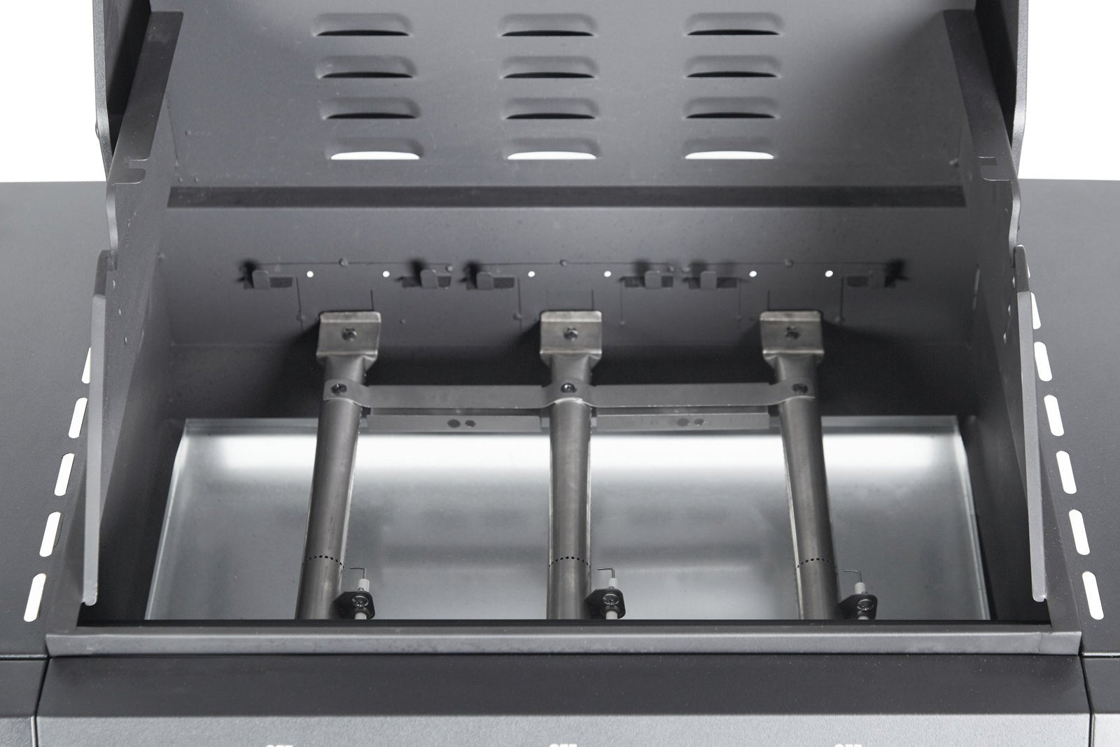 Gas Grill BarbecuePro XL – 3-Burner Grill Cart with Warming Rack