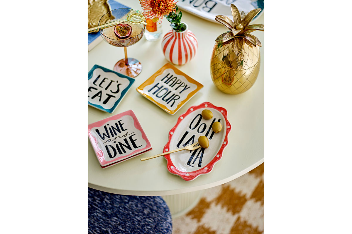 Cocktail Glasses Bianca – Glass in Bronze with Mother-of-Pearl Effect (Set of 4)