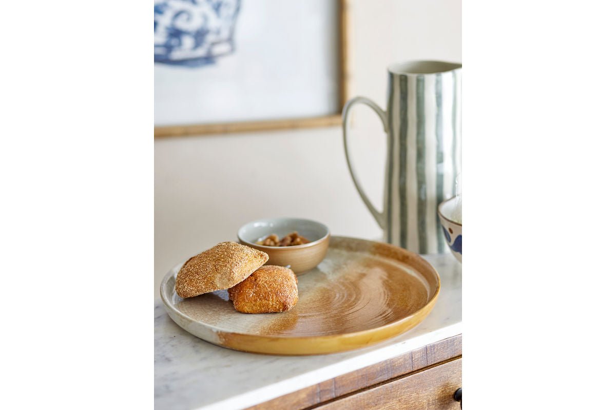 Servierplatte Valéon  - aus Steingut gefertigt