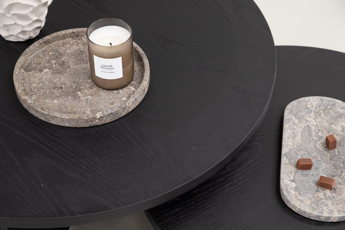 Coffee table Allan set - 2 tables with wood look