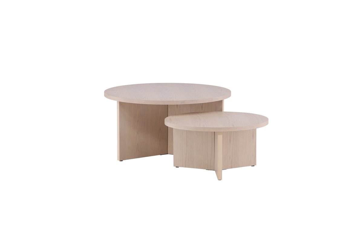 Coffee table Allan set - 2 tables with wood look