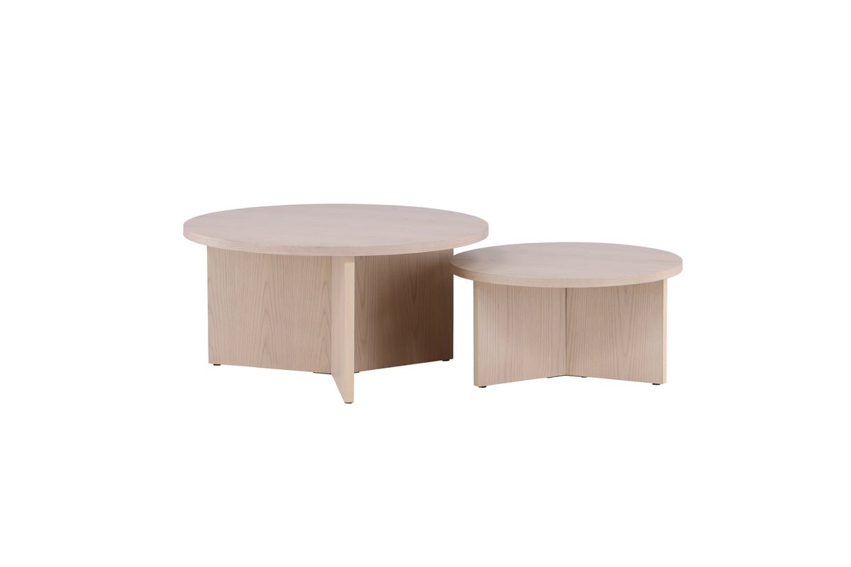 Coffee table Allan set - 2 tables with wood look