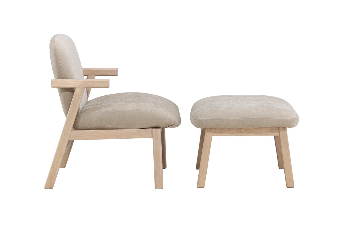 Armchair Railey II - with matching footstool