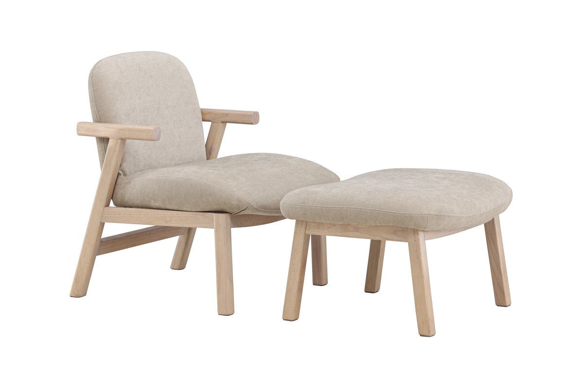 Armchair Railey II - with matching footstool