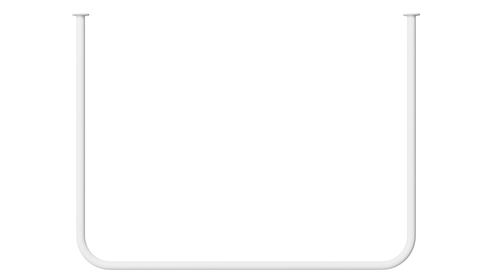 Wardrobe/Clothes Rail Enio – Rounded Design with Ceiling Mounting