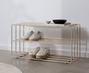 Shoe rack Neva – metal shelf with loft flair in many colors