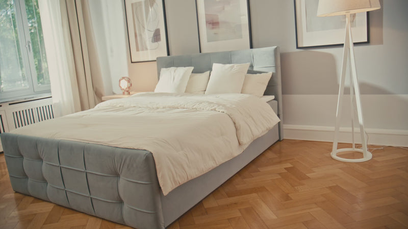 Boxspringbett Luxor Samt mit Stauraum