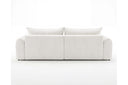 Designer Ecksofa Corso in Samt mit Schlaffunktion & Stauraum – Weiß – Links