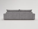 Designer Ecksofa Nemo in Stoff mit Schlaffunktion & Stauraum – Grau – Rechts