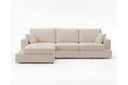 Designer Ecksofa Vigo in Bouclé – Beige – Links