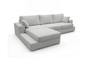 Designer Ecksofa Vigo in Bouclé – Sand – Links