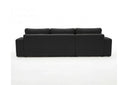 Designer Ecksofa Vigo in Bouclé – Anthrazit – Links