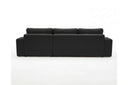 Designer Ecksofa Vigo in Bouclé – Anthrazit – Rechts