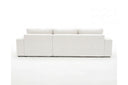 Designer Ecksofa Vigo in Bouclé – Weiß – Rechts