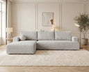 Designer Ecksofa Vanto in Bouclé – Sand – Links