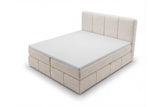 Boxspringbett Laguna Stoff mit Stauraum – Beige