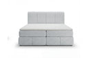 Boxspringbett Laguna Stoff mit Stauraum – Hellgrau
