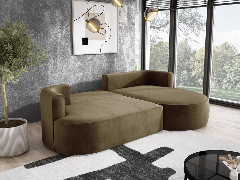 Designer L Sofa Lucca in Velvet