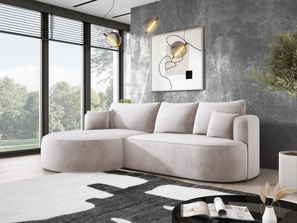 Designer L Sofa Lucca in Velvet