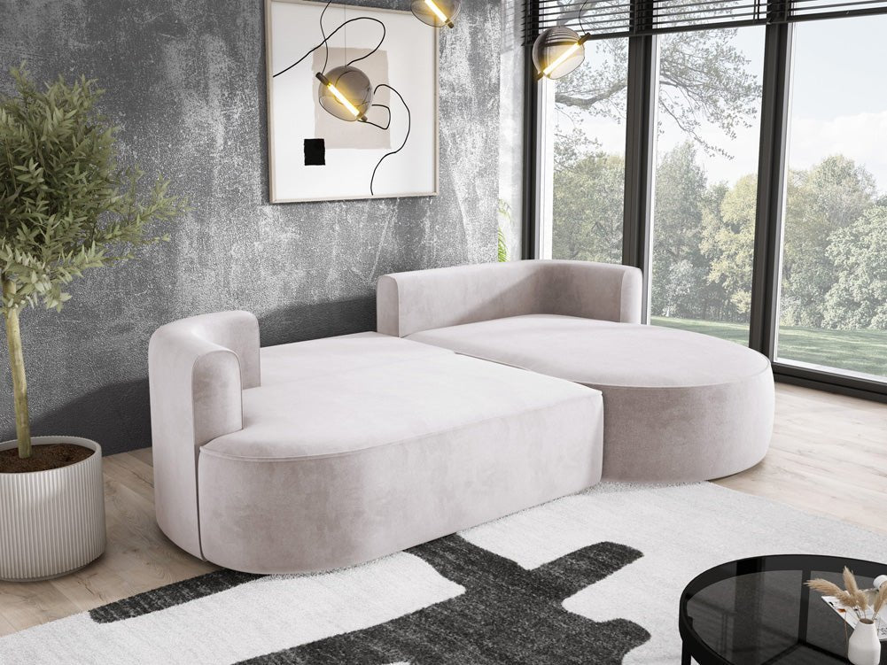 Designer L Sofa Lucca in Velvet