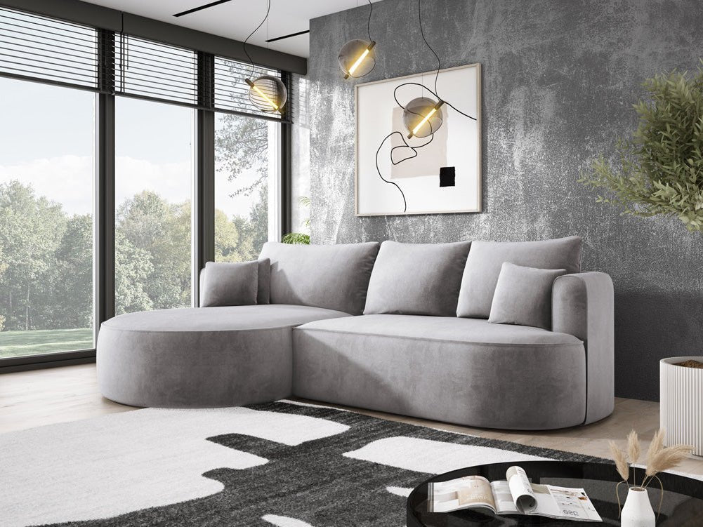 Designer L Sofa Lucca in Velvet