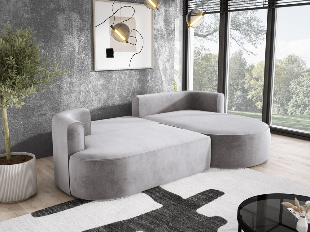 Designer L Sofa Lucca in Velvet
