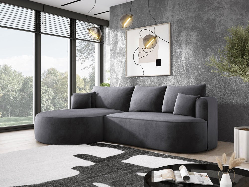 Designer L Sofa Lucca in Velvet