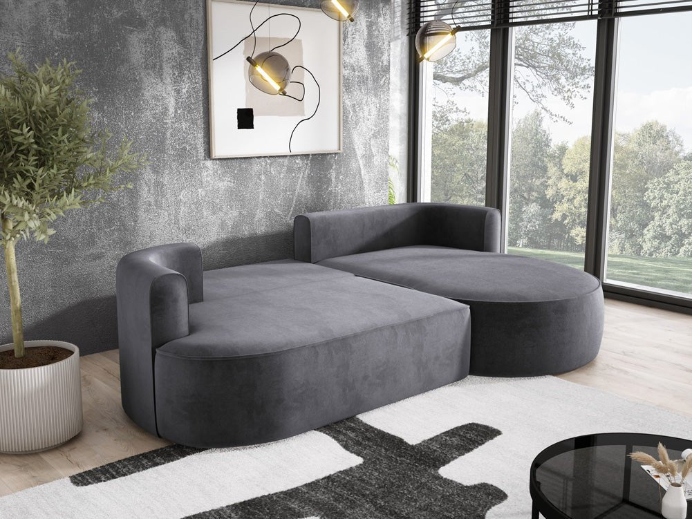 Designer L Sofa Lucca in Velvet