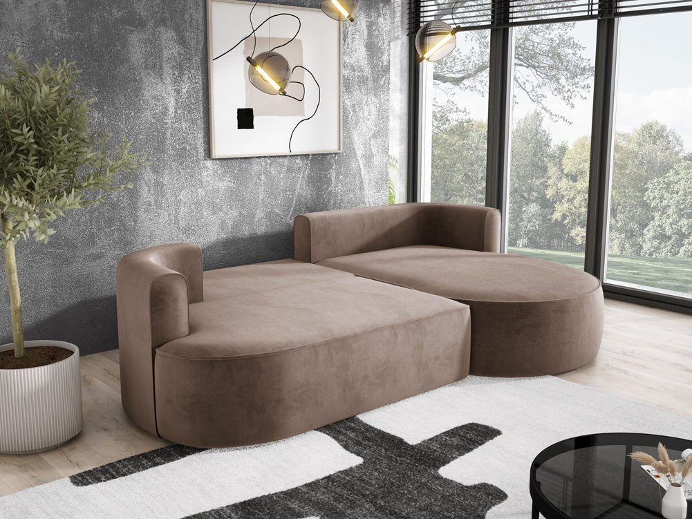 Designer L Sofa Lucca in Velvet