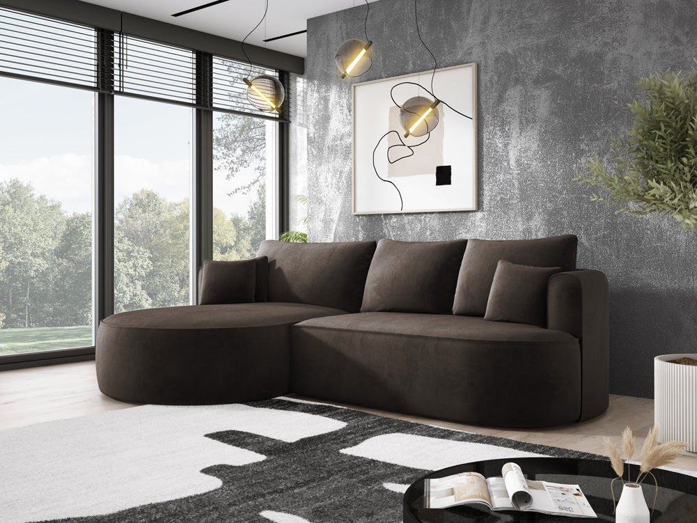Designer L Sofa Lucca in Velvet