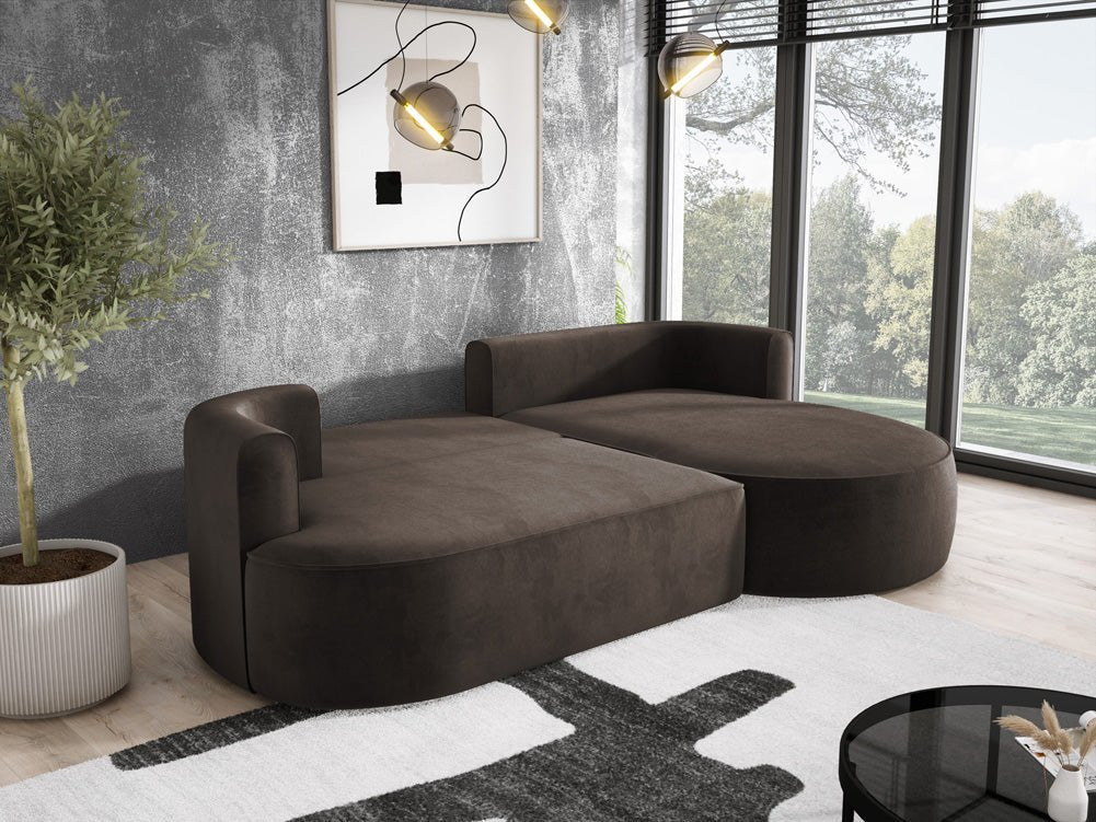 Designer L Sofa Lucca in Velvet