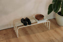 Shoe rack Camo – stainless steel design in Black, Cashew or White