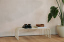 Shoe rack Camo – stainless steel design in Black, Cashew or White
