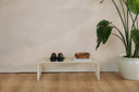 Shoe rack Camo – stainless steel design in Black, Cashew or White
