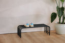 Shoe rack Camo – stainless steel design in Black, Cashew or White