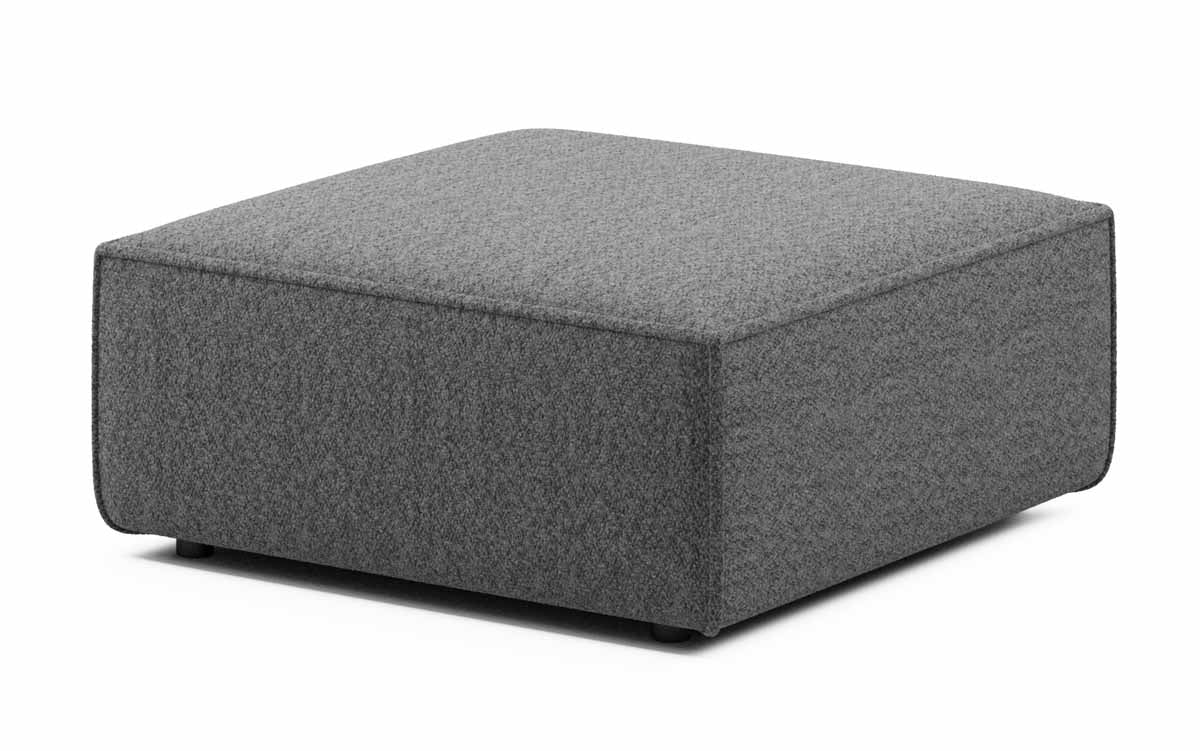 Sofa - Hocker 80 cm Yuma aus Bouclé - Luxusbetten24