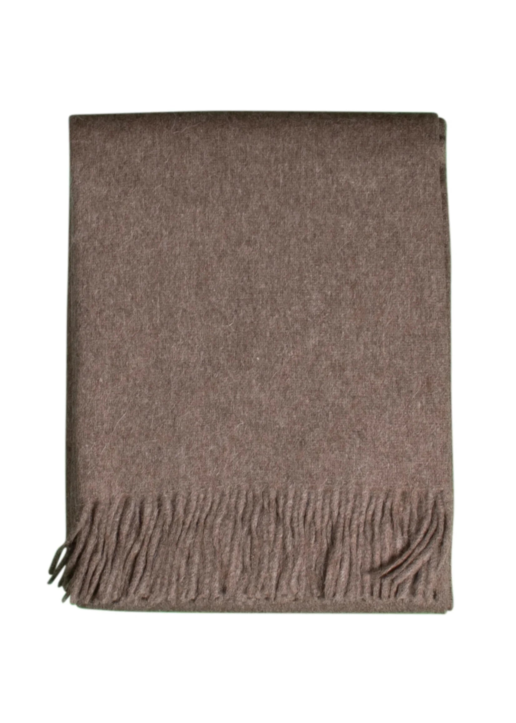 Alpaca Bedspread Arla - Pure Alpaca Wool in Brown - 200x150 cm