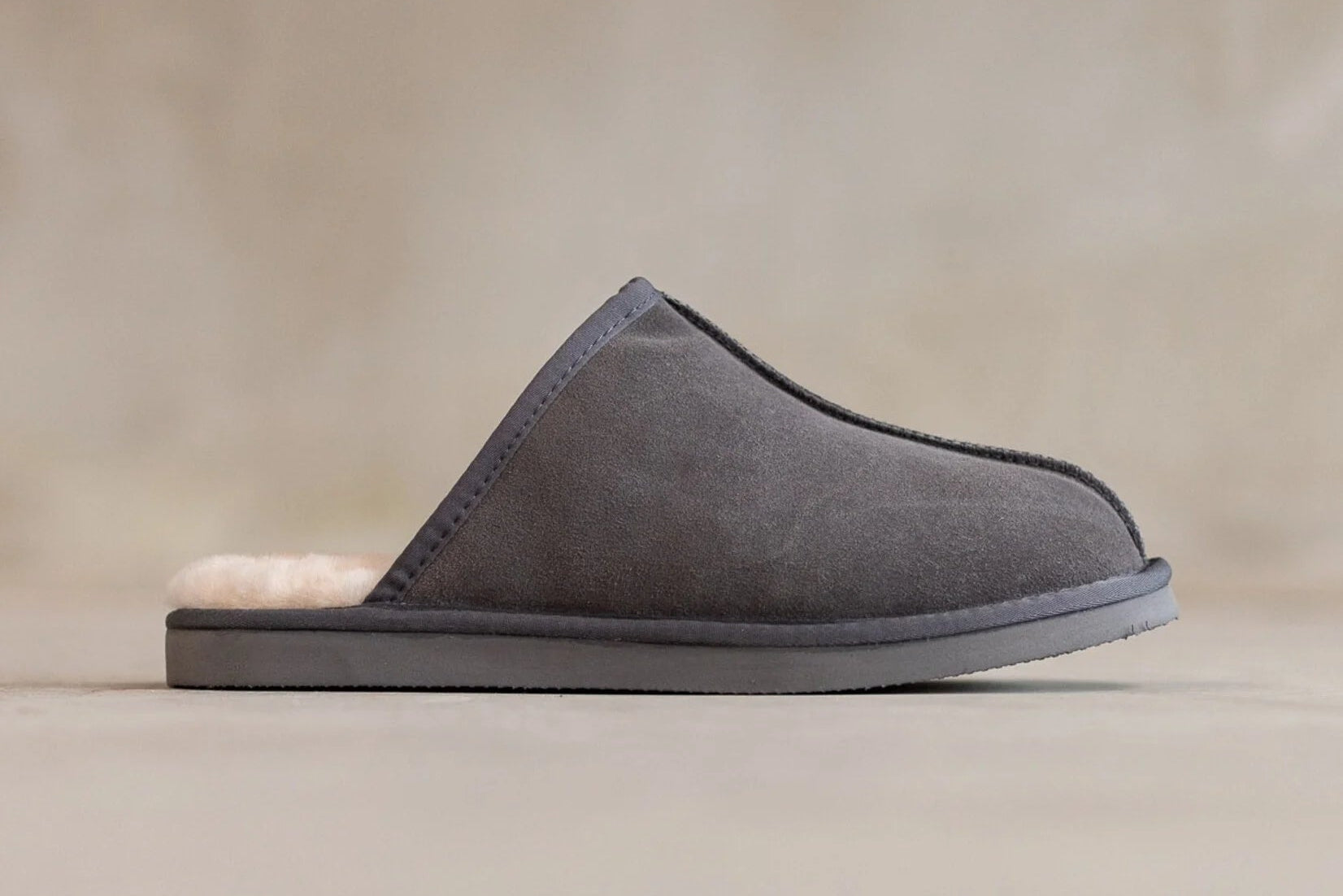 Sheepskin Slippers Soren – Genuine Sheepskin in Gray