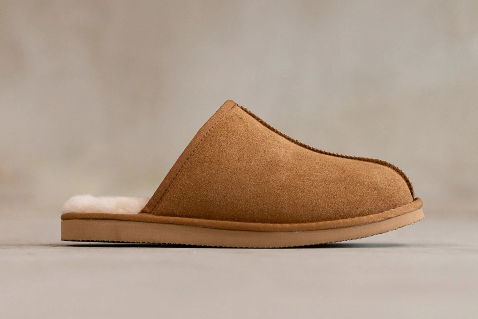 Sheepskin Slippers Leif – Genuine Sheepskin in Camel