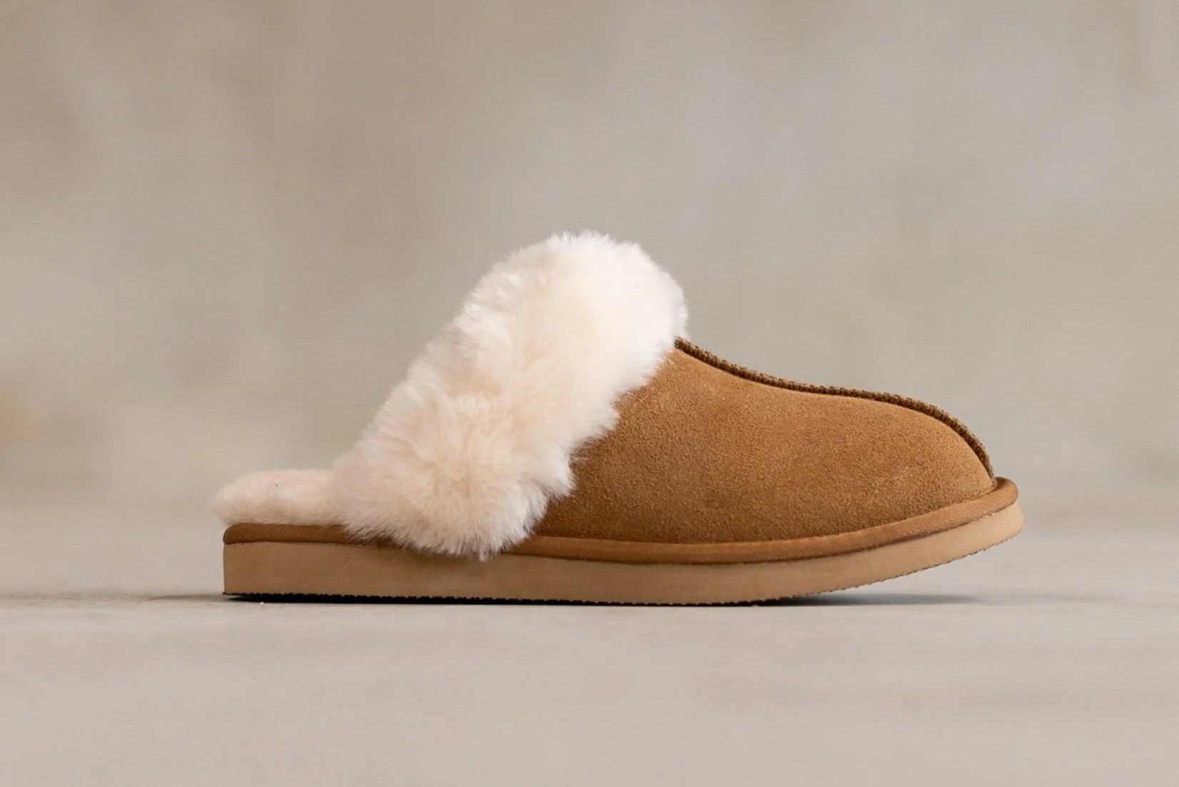 Sheepskin Slippers Einar – Genuine Sheepskin in Camel