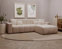 Designer corner sofa Loft in velvet